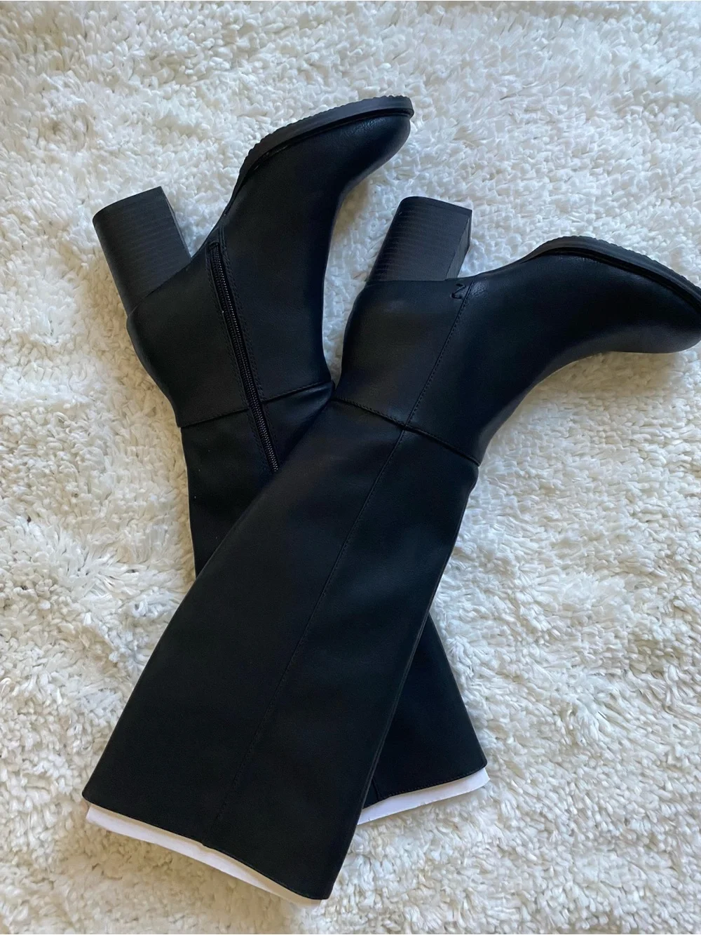 Zodiac Black Over-the-Knee Block Heel Boots